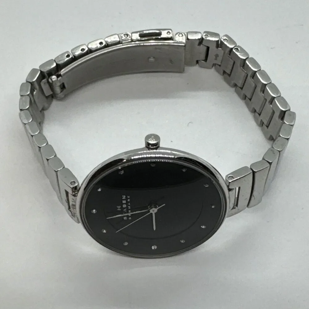 Skagen Gitte SKW2225 Women Silver Stainless Steel Analog Dial Wrist Watch JNA564